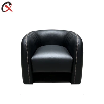 Black Genuine Leather Chair Black Genuine Leather Chair